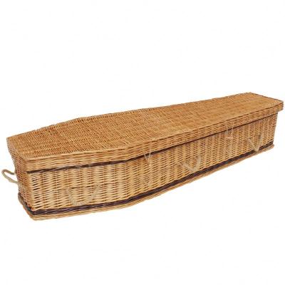 China China Coffin Supplies Wicker Coffin European Style Factory Cheap Caskets for sale