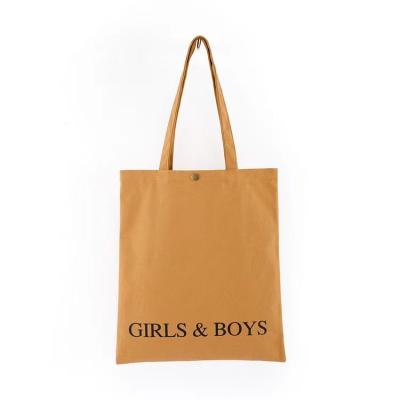 China Cheap Handled 6oz Cotton Canvas Tote Bag With Custom Logo Shopping Bag Plain Canvas Bags for sale