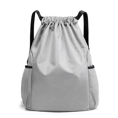 China With USB Wholesale Fashion Drawstring Bag Custom Waterproof Polyester Drawstring Nylon Backpack for sale