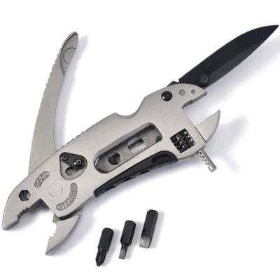 China Self-defense Adjustable Multifunctional Outdoor Survival Survival Knife Pliers Multifunctional Adjustable Screwdriver ED Wrench Stainless Steel Pocket Tactical Kits for sale