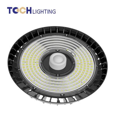 China Warehouse super lumen IP65 industrial warehouse lighting UFO LED 180LM/W 100w 150w 200w LED high bay highbay light for sale