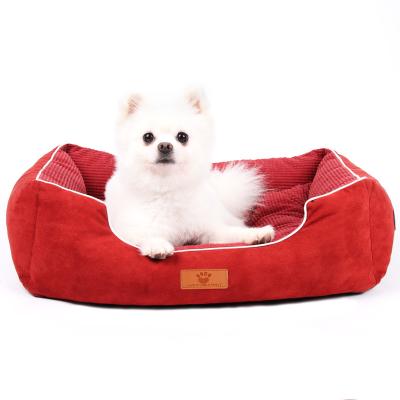 China Durable Fabric Bolster Suitable Comfortable Pet Bed Oxford Soft Dream Good For Pet Sleeping Cat Cushion for sale