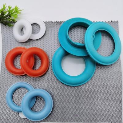 China Custom 5mm Eyelets Garment Environmental Friendly Colored Plastic Grommet For Bagged Curtain Tent Canvas Bags Customized for sale