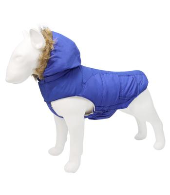 China Sustainable Pet Winter Warm Coat With Removable Hooded Pet Clothing Jacket Small Dogs Hat With Fur Collar China Fashion for sale