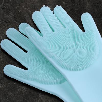 China Hot Selling Stocked Dog Pet Grooming Gloves Bath Gloves Pour Massage Brush Pet Supplies for sale