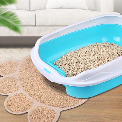 China Pet Stored Cat Litter Box Toilet Anti-splash No-splash Partially Enclosed Cat Poop Box Cat Anti-sand Supplies for sale