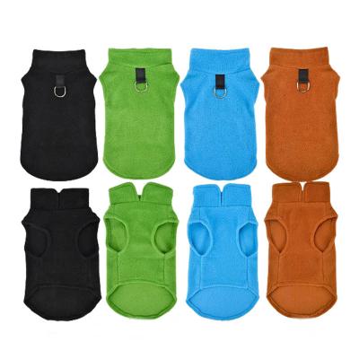 China Pet Clothing Fleece Stocked Dog Clothes Warm Winter Pet Vest Jacket Coat For Small Dogs for sale