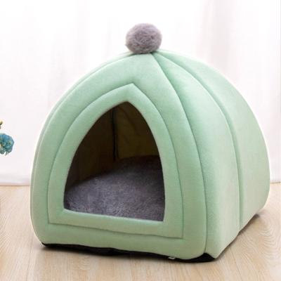 China Cat Bed Indoor Pet Tent Viable Warm Soft Huts Cozy Room All Season Sleeping Beds Nest For Medium Small Dog Cats Kitten for sale