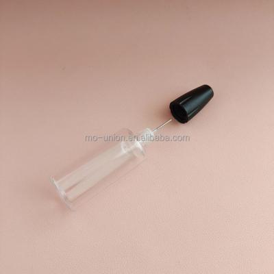 China PET Clear Lid 10ml 15ml 20ml 30ml .2oz PET Clear Refueling Tank Triangle Brand Refueling Cap Triangle Mark CRC Plastic Bottle pin resistant clear child safe tip needle for sale