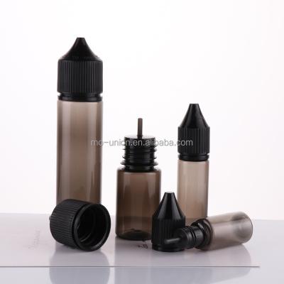 China PET Tamper V3 Kid's Fat Bottle V3 Plastic Bottle 15ml 30ml 50ml 60ml 100ml 120ml Black Clear Wholesale Short Plastic Transparent Leakproof Ejuice Bottle for sale