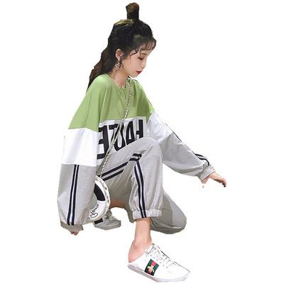 China Sustainable Early Autumn Fashion Long Sleeve Loose Casual Sportswear Two Piece Set Woman Clothing for sale