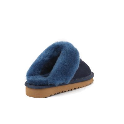 China Baotou fashion trend new Amazon autumn and winter texture leather snow boots popular cotton slippers for women for sale