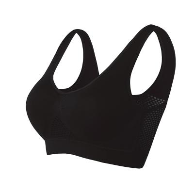 China Large Size Breathable Breathable Underwear No Steel Mesh One-Piece Ring No Trace Thin Bra Sports Yoga Bra for sale