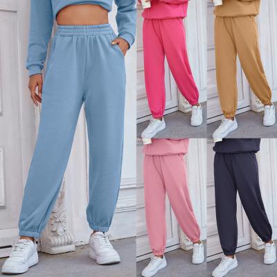 China 2021 Anti-wrinkle women's autumn and winter new casual sports trousers loose pants thickened gaiters pants women for sale