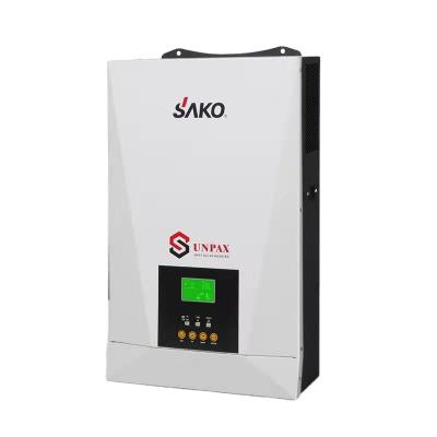 China SAKO SUNON PRO 5.5KW 48v 220V DC to AC 5.5kva 5500VA Hot New High Frequency Off Grid Hybrid Inverter Solar Power Inverter 498*313*123mm for sale