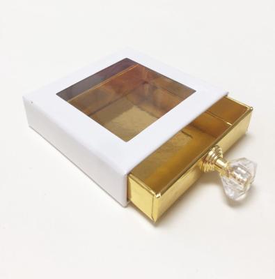 China Factory direct sales recyclable square drawer box fashion eyelash gift box for sale