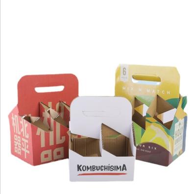 China Recyclable Custom Creative Portable Packaging Box Wine Corrugated Cardboard for sale