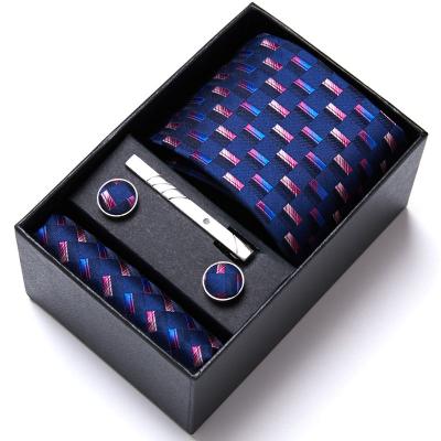 China Custom Recycled Materials Logo Necktie Gift Box Silk Ties For Men for sale