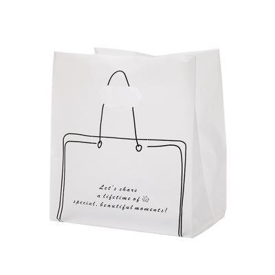 China BIODEGRADABLE transparent packaging bag food baking cake bakery dessert portable takeout plastic bag for sale