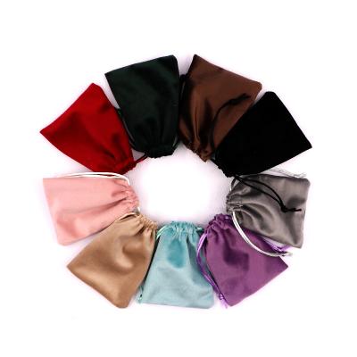 China Waste Drawstring Velvet Pouch Sachet Gift Bag For Jewelry Wedding Things Party Pearl Container Storage Wholesale for sale