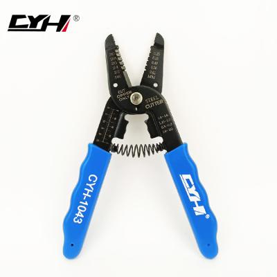 China Wholesale Ordinary Electric High Carbon Special Multifunctional Shear Stripper Pliers CYH-1043 22-30AWG for sale