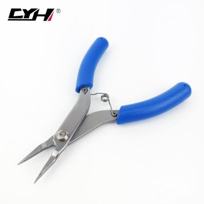 China Ordinary electronic cutter pliers long nose simple and practical rubber non-slip pliers for sale