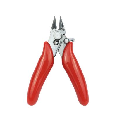 China Portable Mini 170 3.5 Inch Handle Diagonal Comfortable Portable Rubber Cutting Pliers for sale