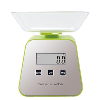 China Weight Measuring 2kg 5kg Kitchen High Accuracy Digital Coffee Scale Brewing Timer With Bowl for sale