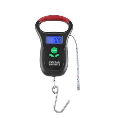 China High Quality Household 25kg Or 50kg Portable Electronic Digital Hanging Luggage Scale 150x72x28mm for sale