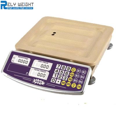 China Digital Weight Scale 60KG Electric Meat Food Fruit Product Price Calculation Counting Scale 60kg /20g for sale