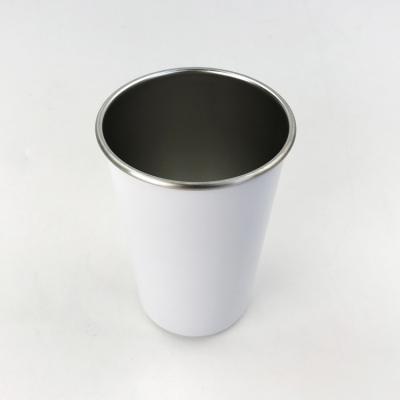 China Modern 420ML Stainless Steel Cups Heat Sublimation Mugs DIY Thermal Coated Mug Party Cups  Glass Tumbler for sale