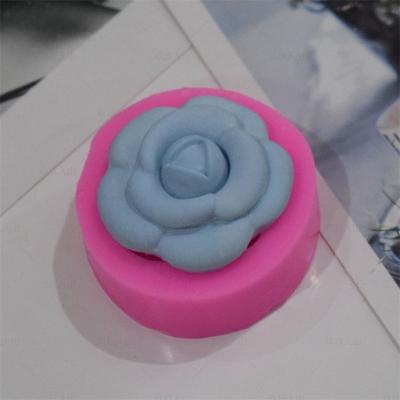 China Viable Hot Sale Camellia Silicone Mold Candle Soap Resin Fragrance DIY Tool Food Grade Code: F52 for sale