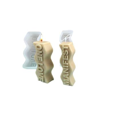 China Viable Special Designed English Letters Style Candle Silicone Mold Code: G1937 for sale