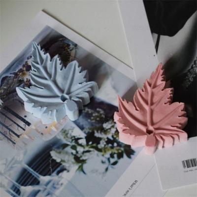 China DIY Baking Ice Tray Flower Viable Mold Gardenia Handmade Candle Maple Gypsum Leaf Epoxy Mold Fondant Cake Silicone for sale