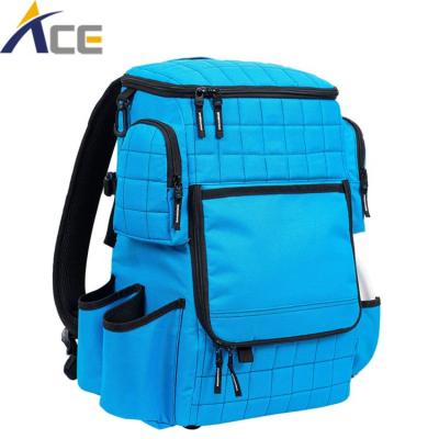 China Custom 20-24 Waterproof Multiple Discs Durable Use Frisbee Golf Bags Disc Backpack Hot Selling Polyester ACE-A16 New NC; FUJ support OEM and ODM for sale