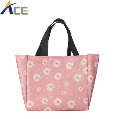 China Aluminum Waterproof Portable Multi Use Canvas Hot And Cold Insulation Lunch Bag for sale