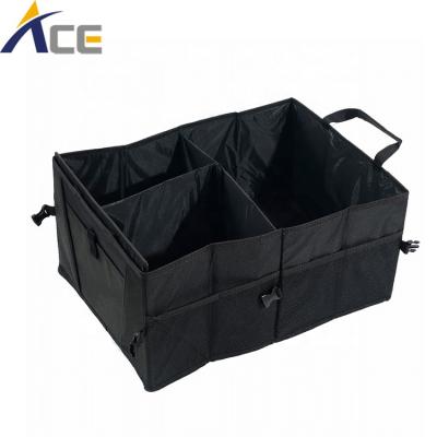 China No Cheap Foldable 2 Compartment Storage Basket Boxcar Organizer Bag for sale