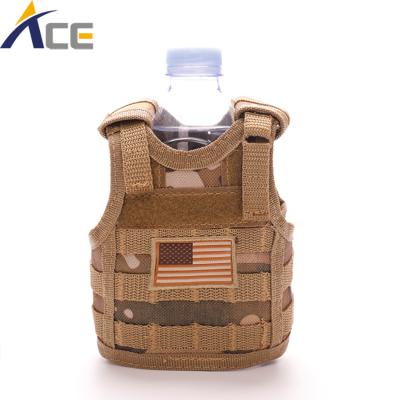 China Wholesale Tactical Bottle Holder Cooler Drinks Bottle Sleeve Bags Mini Tactical Box Koozy Vest for sale