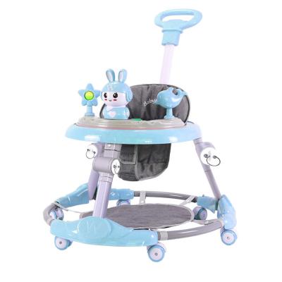 China Cotton High quality walker for baby boy walking assistant with music lights stroller 3 in 1 cartoon activity baby walker with wheels for sale