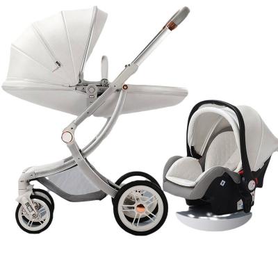 China Easy Folding Portable Baby Stroller Baby Stroller 2023 Newest Popular 360 Degree 3-1 Baby Pram for sale