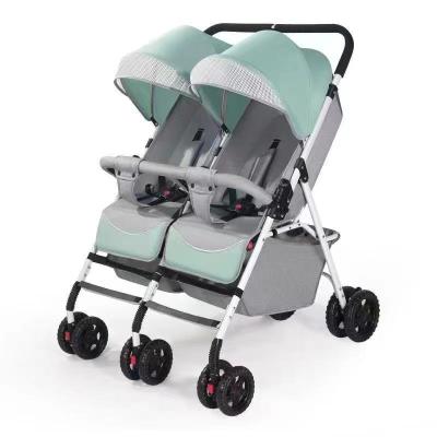 China Oxford High quality double baby pram stroller travel system twin strollers for sale