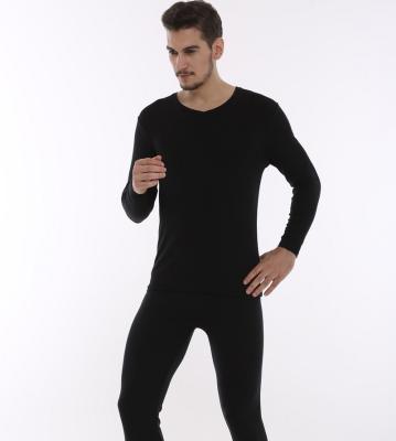 China QUICK DRY men's pure cotton autumn clothes and pants set thermal underwear bottoming shirt for sale