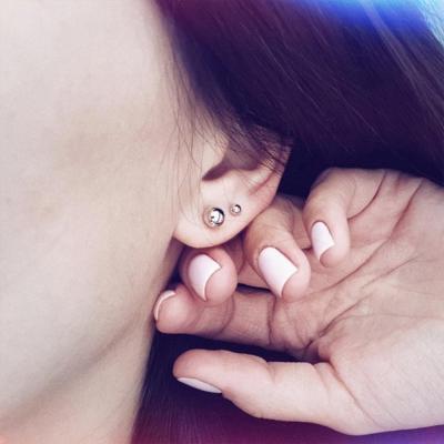 China TRENDY Simple Different Size Mini Ball Stainless Steel Stud Earrings For Women Small Silver Stud Earrings Color Earings Fashion Jewelry for sale