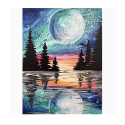 China XYL-083 Landscape Modern Rhinestones Painting Landscape Mosaic Diamond Embroidery Tree 5D Diamond Painting for sale