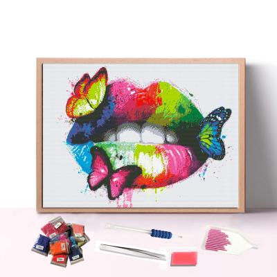 China E-102 Cartoon Arts Craft Canvas Wall Art Custom 5d Diamond Dot Painting With AB Drills for sale