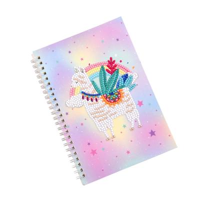 China L-088 DIY Crystal Rhinestone 5D Unicorn CREATIVE Diamond Painting Notebook Cartoon Notebook for sale