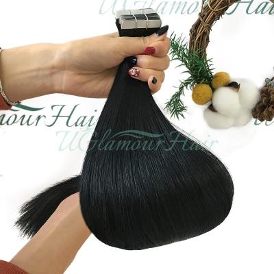 China Appearance Natural Popular Ditch Free Sample Unprocessed Tape In Hair Extensions 100human Hair for sale