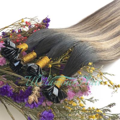 China Wholesale Natural Raw Drawn Virgin Hair Extensions Bundles 100% Natural Appearance Remy Hair Double Tip Flat Tip Hair Extension for sale