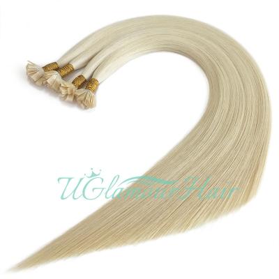 China Natural Looking All Color 100% Best Quality Natural Machine Keratin Hair Extensions Hair Flat Tip for sale