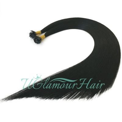 China Natural Appearance Factory Price Most Popular Sensual Weave Bundles Bone Straight Flat Tip Hair Extension for sale